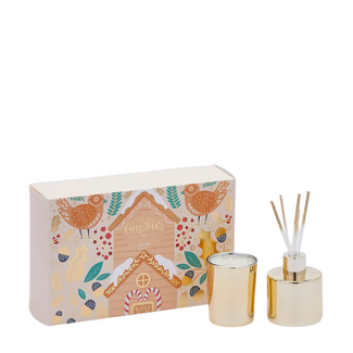 Enzo de Gasperi Joyful Giftset - Geurkaars & Diffuser - Goud