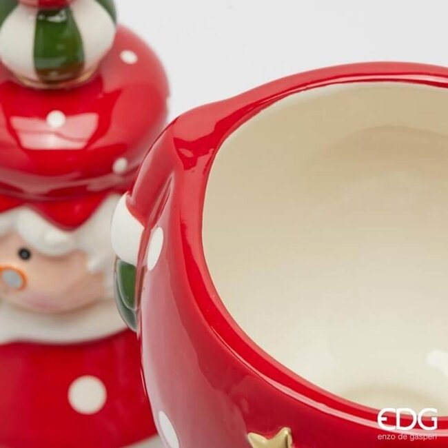 Enzo de Gasperi Decoratie Bewaarpot - Mrs Claus Bauble