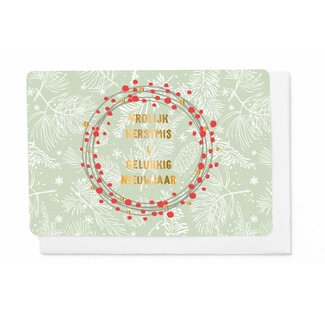 Enfant Terrible Set 5 Wenskaarten - Vrolijk Kerstmis & Gelukkig Nieuwjaar