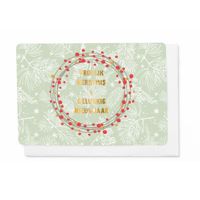 Enfant Terrible Set 5 Wenskaarten - Vrolijk Kerstmis & Gelukkig Nieuwjaar