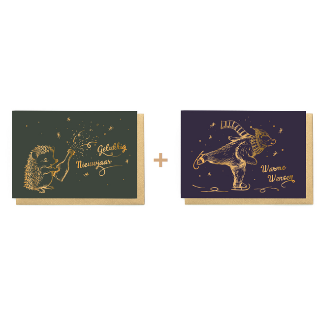 Enfant Terrible Set 10 Wenskaarten - Gelukkig Nieuwjaar