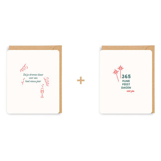 Enfant Terrible Set 8 Wenskaarten - Zet je Dromen klaar