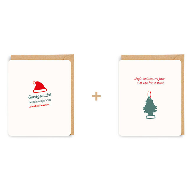 Enfant Terrible Set 8 Wenskaarten - Gelukkig Nieuwjaar