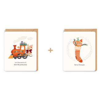 Enfant Terrible Set 8 Wenskaarten - Lieve Kerstgroetjes