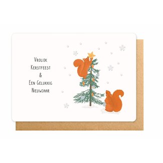 Enfant Terrible Wenskaart - Vrolijk Kerstfeest & een Gelukkig Nieuwjaar
