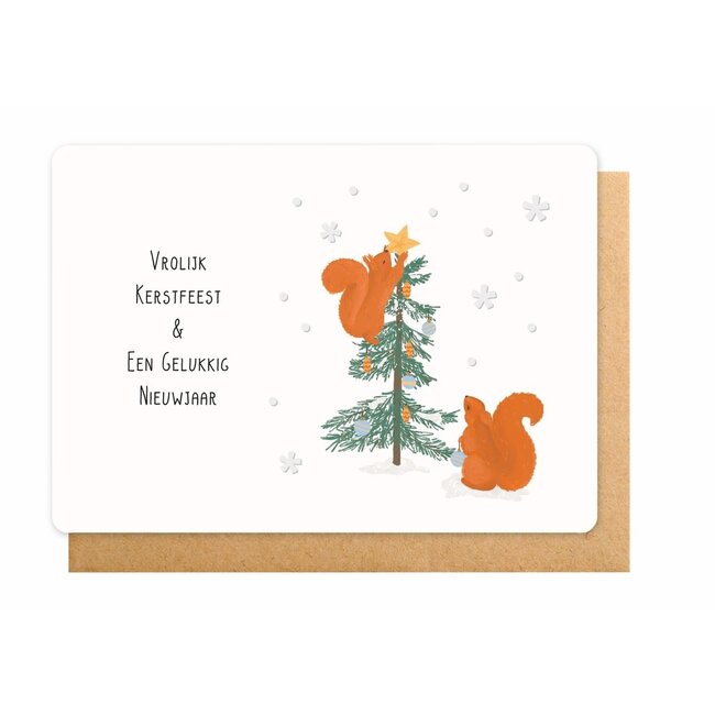Enfant Terrible Wenskaart - Vrolijk Kerstfeest & een Gelukkig Nieuwjaar