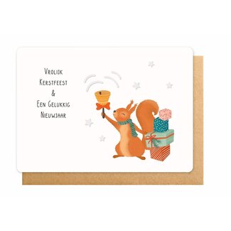 Enfant Terrible Wenskaart - Vrolijk Kerstfeest & een Gelukkig Nieuwjaar
