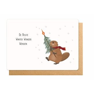 Enfant Terrible Wenskaart - De Beste Winter Wonder Wensen