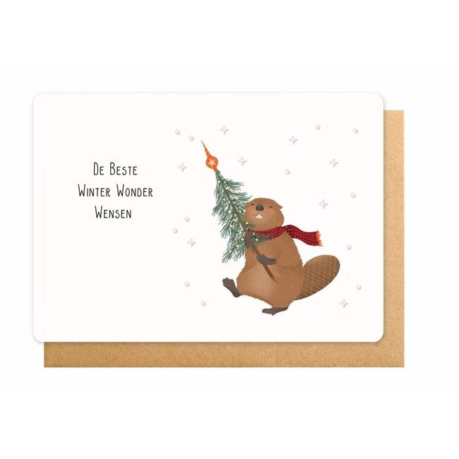 Enfant Terrible Wenskaart - De Beste Winter Wonder Wensen