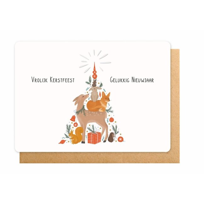 Enfant Terrible Wenskaart - Vrolijk Kerstfeest - Gelukkig Nieuwjaar
