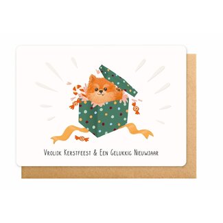Enfant Terrible Wenskaart - Vrolijk Kerstfeest & een Gelukkig Nieuwjaar