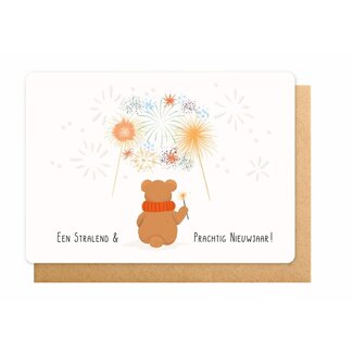 Enfant Terrible Wenskaart - Een Stralend & Prachtig Nieuwjaar