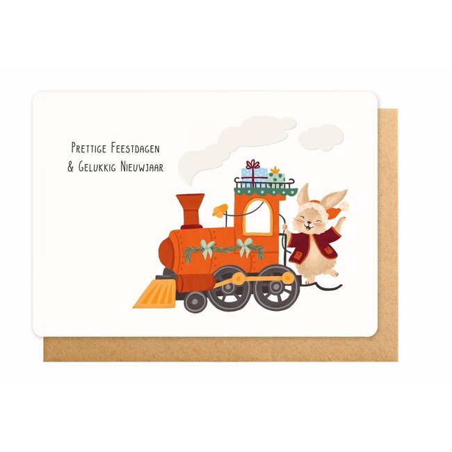 Enfant Terrible Wenskaart - Prettige Feestdagen & Gelukkig Nieuwjaar