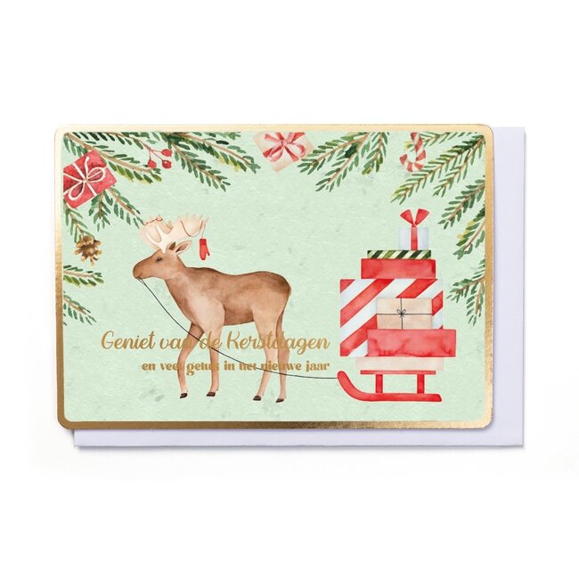Enfant Terrible Wenskaart - Geniet van de Kerstdagen