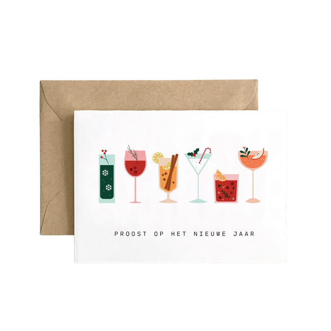 Enfant Terrible Wenskaart - Proost op het Nieuwe Jaar