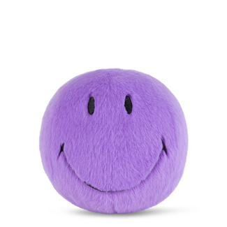 Bon Ton Toys Knuffel Smiley - Fuzzy Bright Purple - 13cm