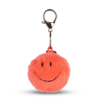 Bon Ton Toys Sleutelhanger Smiley - Fuzzy Bright Coral