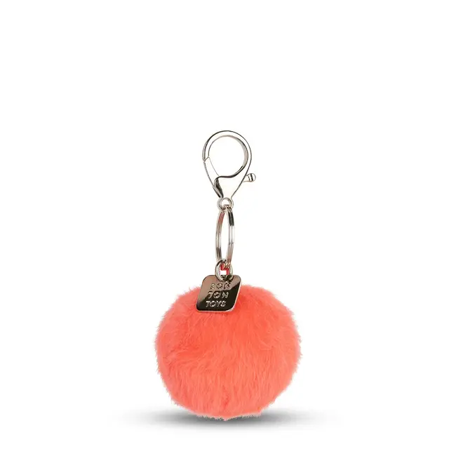 Bon Ton Toys Sleutelhanger Smiley - Fuzzy Bright Coral