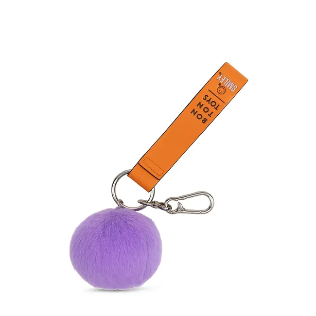 Bon Ton Toys Bag Charm Smiley - Fuzzy Dark Purple