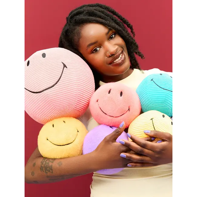 Bon Ton Toys Knuffel Smiley - Fuzzy Yellow - 13cm