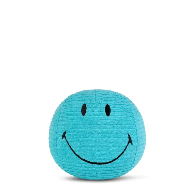 Bon Ton Toys Knuffel Smiley - Corduroy Teal - 13cm
