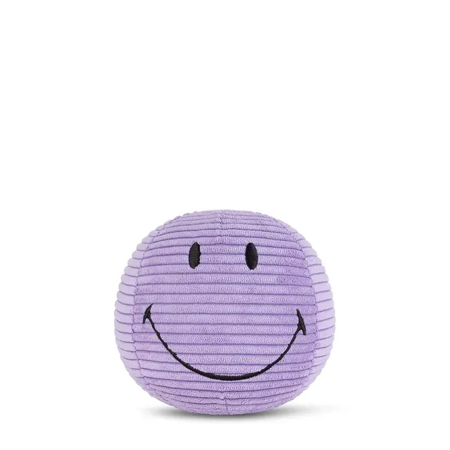 Bon Ton Toys Knuffel Smiley - Corduroy Dark Purple - 13cm