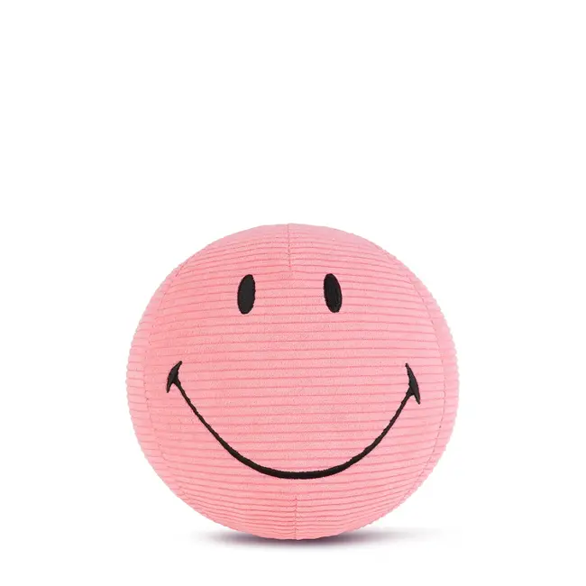 Bon Ton Toys Knuffel Smiley - Corduroy Bubblegum Pink - 23cm