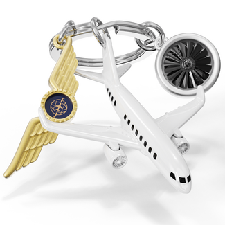 Metalmorphose Sleutelhanger - Airplane Pilot