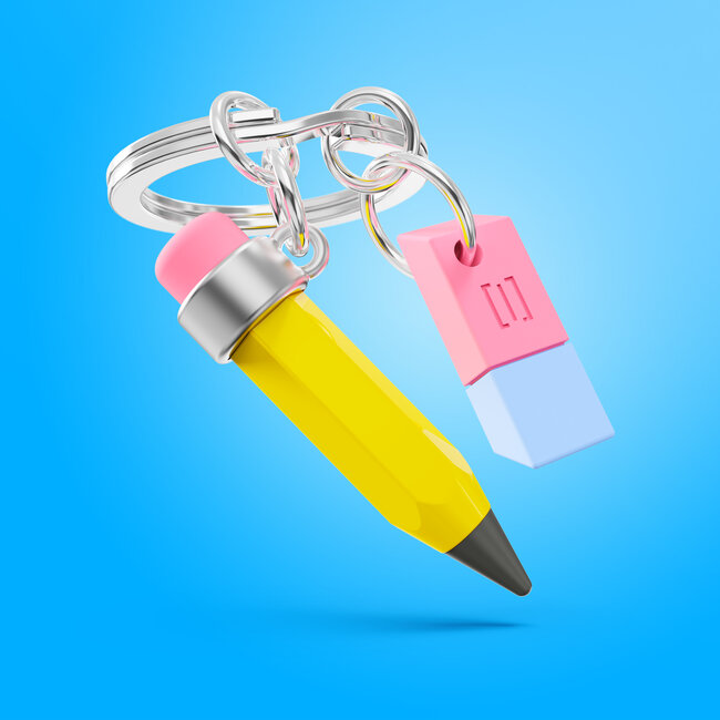 Metalmorphose Sleutelhanger - Doodle Potlood