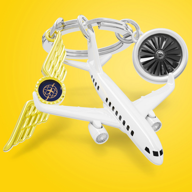 Metalmorphose Sleutelhanger - Airplane Pilot