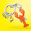 Metalmorphose Sleutelhanger / Bag Charm - Lobster