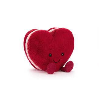 Jellycat Knuffel - Amuseables Arlette Heart Macaron (Red)