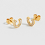 Estella Bartlett Oorbellen - Pearl Horseshoe - Gold