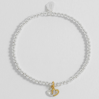 Estella Bartlett Armband - Sienna Double Hearts - Gold