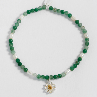 Estella Bartlett Armband - Sienna Wildflower - Green Agate