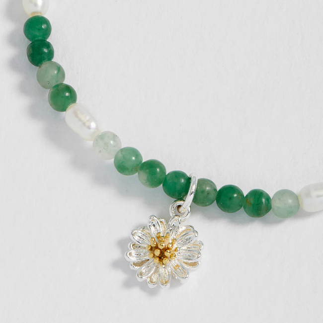 Estella Bartlett Armband - Sienna Wildflower - Green Agate