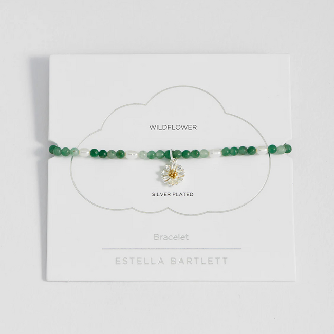 Estella Bartlett Armband - Sienna Wildflower - Green Agate