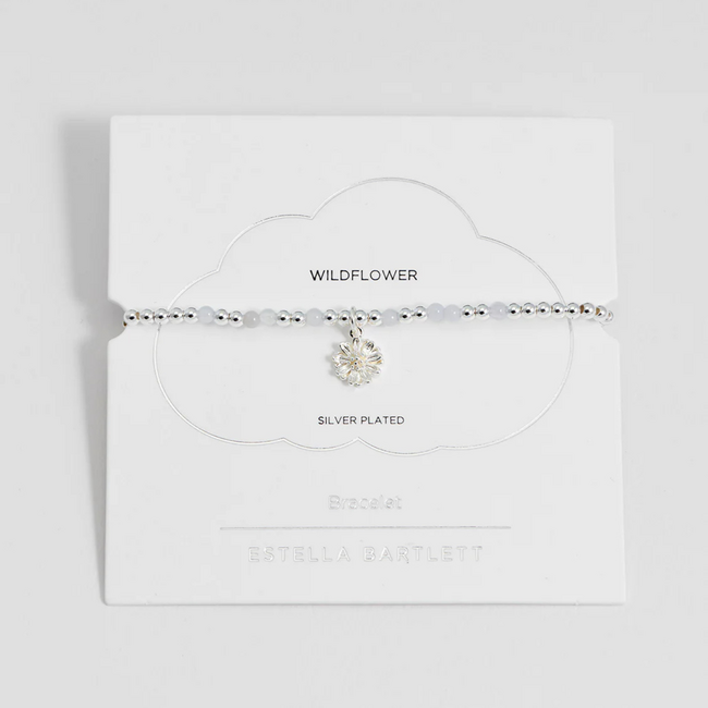 Estella Bartlett Armband - Sienna Wildflower - Blue Lace Agate