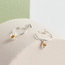 Estella Bartlett Oorbellen - Mini Hoops Wildflower - Silver & Gold