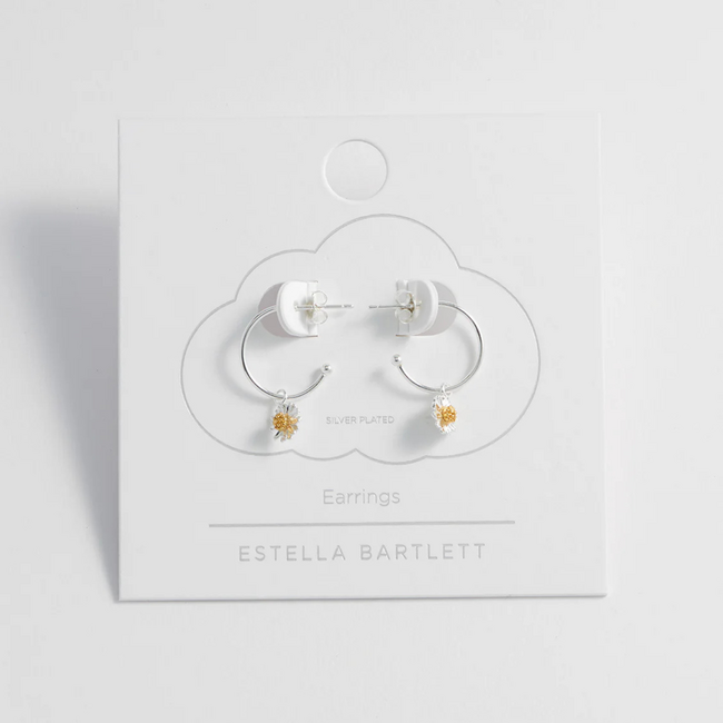 Estella Bartlett Oorbellen - Mini Hoops Wildflower - Silver & Gold