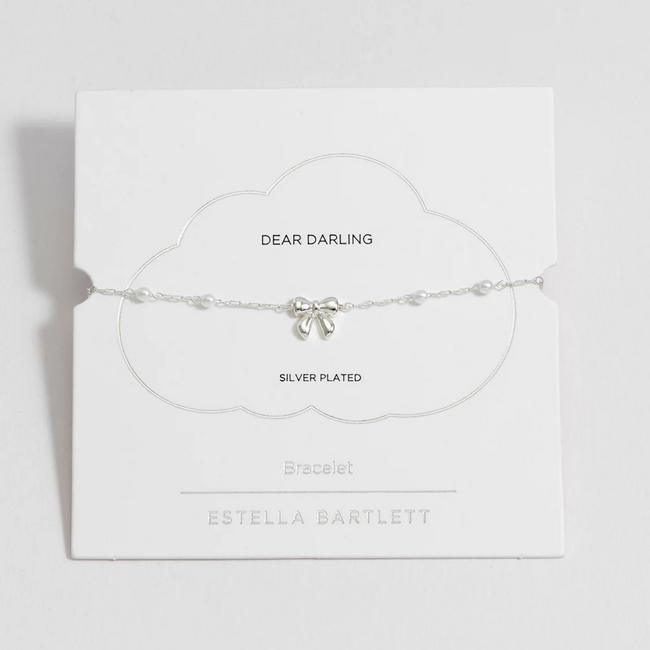 Estella Bartlett Armband - Bow Pearls - Silver