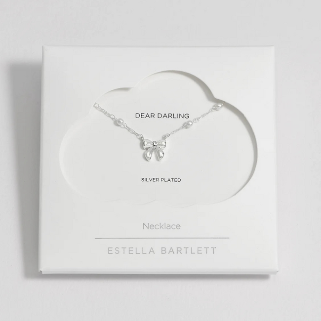 Estella Bartlett Ketting - Bow Pearls - Silver
