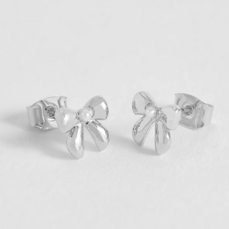Estella Bartlett Oorbellen - Pearl Bow - Silver