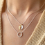 Estella Bartlett Ketting - Circle - Silver