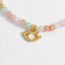 Estella Bartlett Armband - Evil Eye - Peach Moonstone and Lime Aventurine