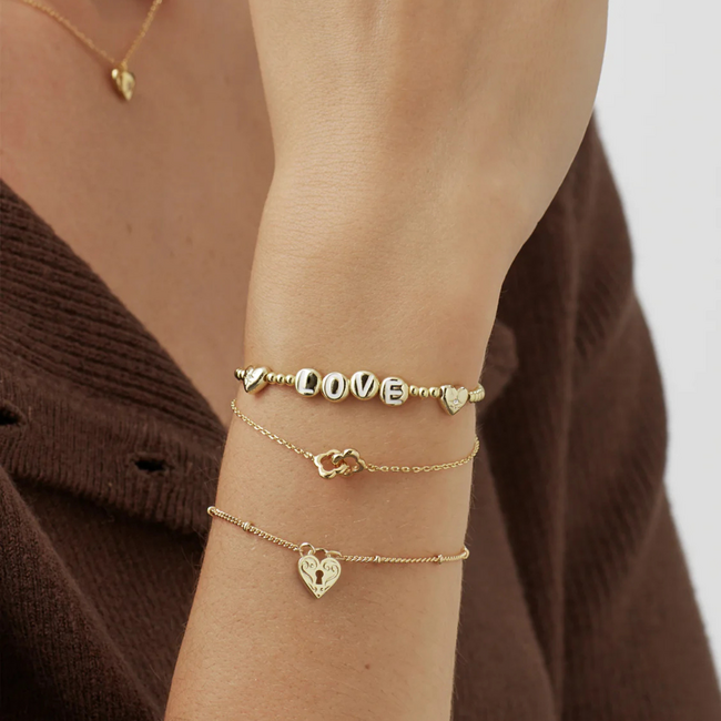 Estella Bartlett Armband - Sienna Love Letter - Gold