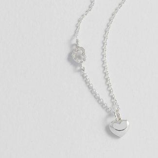 Estella Bartlett Ketting - Hearts - Silver