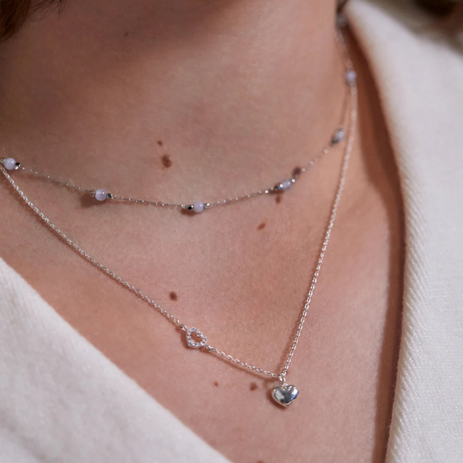 Estella Bartlett Ketting - Hearts - Silver