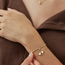 Estella Bartlett Armband - Sienna Pearl Horseshoe - Gold