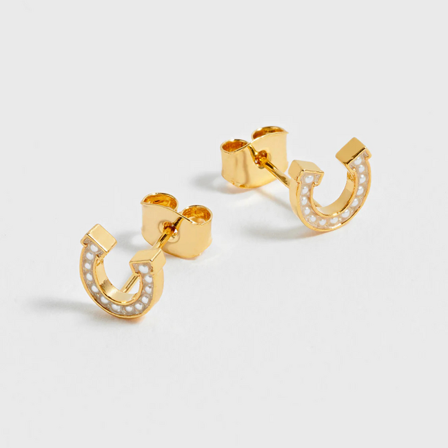 Estella Bartlett Oorbellen - Pearl Horseshoe - Gold